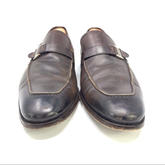 Magnanni Lino Brown Leather Slip On Loafers 12M main image 7